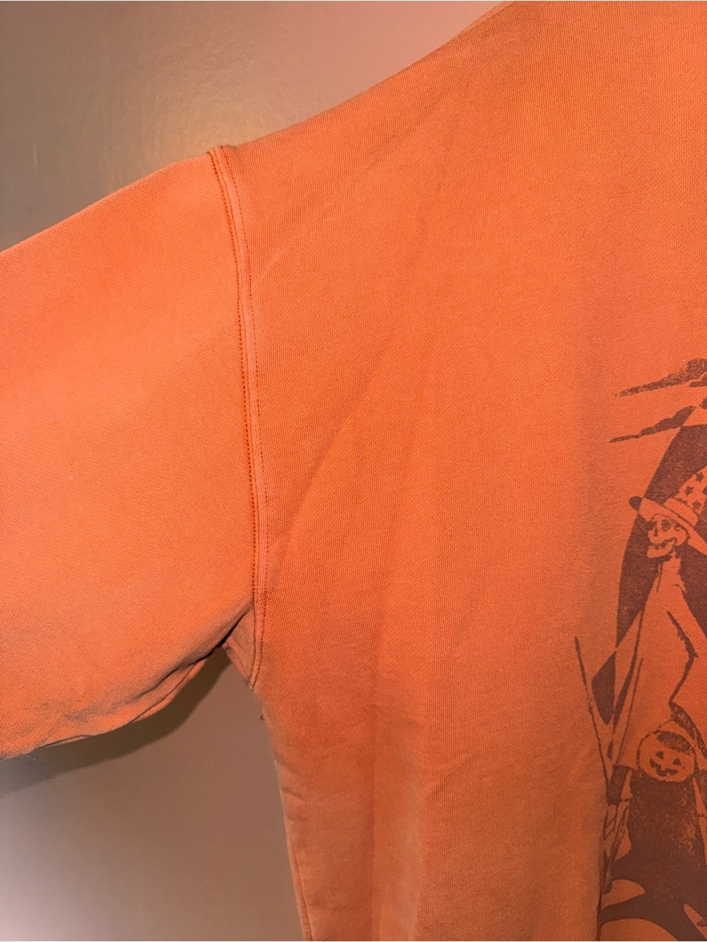 American Eagle Outfitters Orange Halloween Graphic Crewneck Sweatshirt - Picture 4 of 7